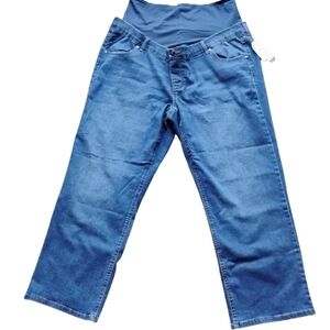NEW Maternity Jeans XXL (20) Full-Panel Stretch Denim